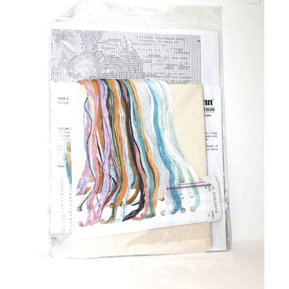 Janlynn Counted Cross Stitch Kit Collecting Shells Little Girl On Beach 12 x 16" - Picture 4 of 5